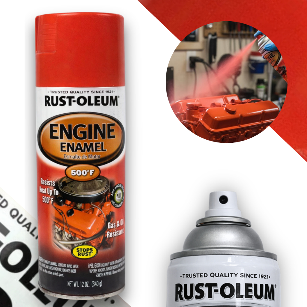 Tinta Spray Esmalte Laranja Brilhante Motor 260ºC Rust Oleum