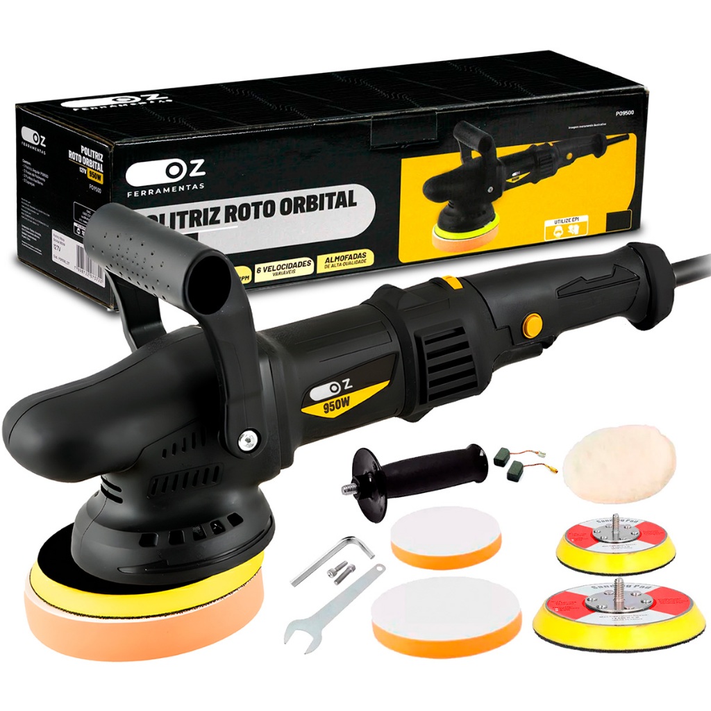 Politriz Lixadeira Elétrica Roto Orbital 15mm 5 E 6 Pol 950w Po950 Oz em Oferta na Shopee