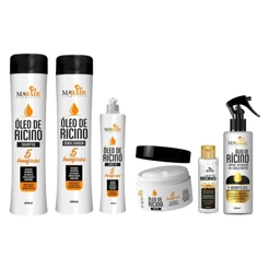 Kit Capilar Óleo de Rícino Antiqueda Capilar Mahair com ate 6 Produtos