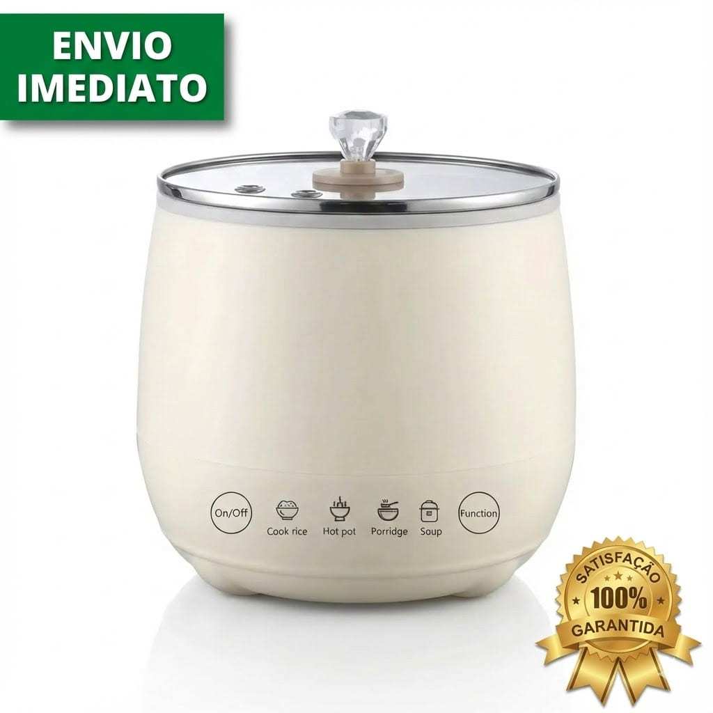 Panela De Arroz Elétrica Sopas Caldos Cerâmica 1,8l 110v