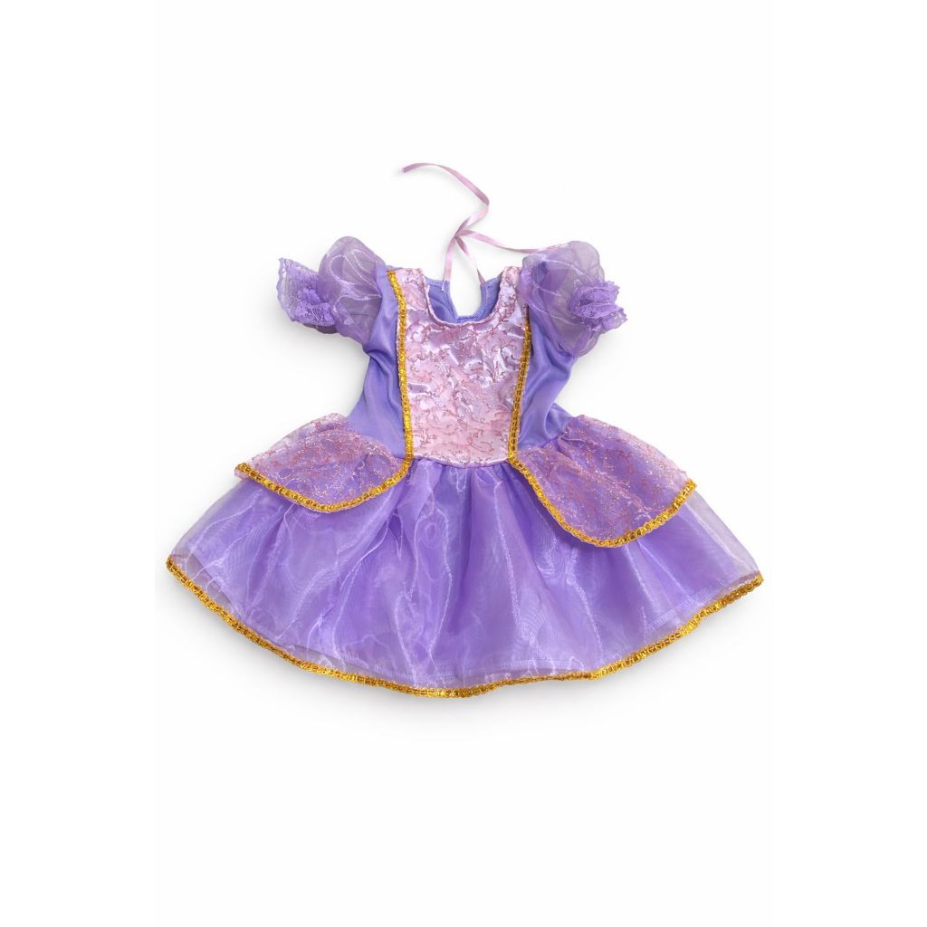 Fantasias New Born Princesa Rapunzel  Disney Meninaa Bebê