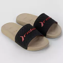 Chinelo Slide Rider Free II Masculino - Bege e Preto