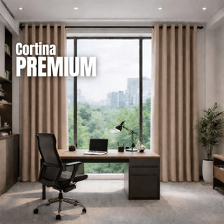 Cortina PREMIUM 4,00 x 2,50 - Ideal para Decoração, Quarto, Sala, Escritório, Parede Inte…