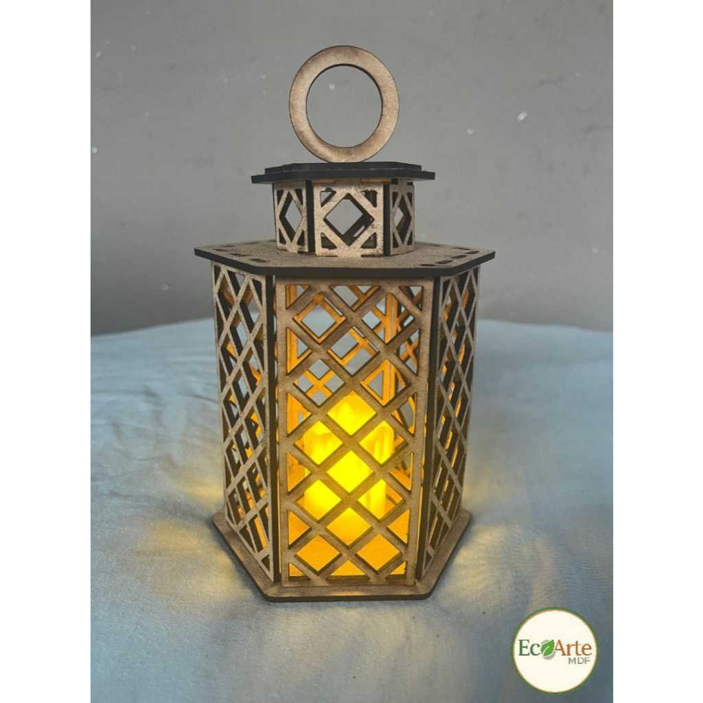 kit 4 Luminária Marroquina 20cm MDF luminária para Decoração\ Festas \ Eventos \Sala \Quarto \Ateliê \Studio \Escritório