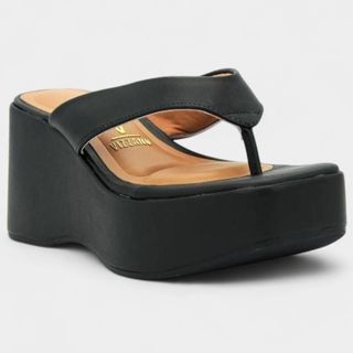 Tamanco Vizzano Plataforma Feminino - Preto em Oferta na Shopee