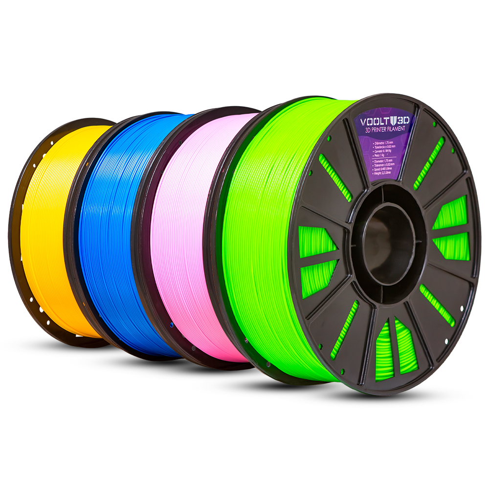 Filamento ABS Premium Para Impressora 3D 1kg 1,75mm Várias Cores Nacional Voolt3D em Oferta na Shopee
