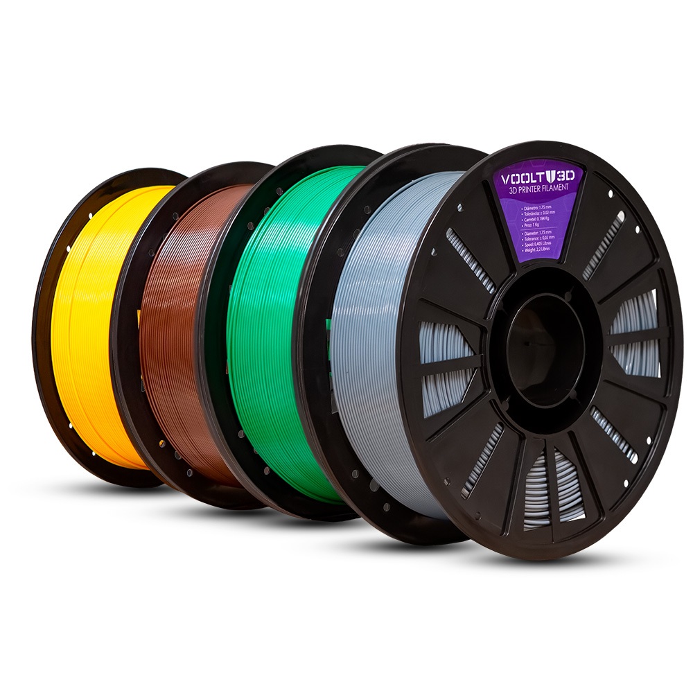 Filamento PETG HF High Fluidity Premium Para Impressora 3D 1kg 1,75mm Varias Cores Nacional Voolt3D em Oferta na Shopee