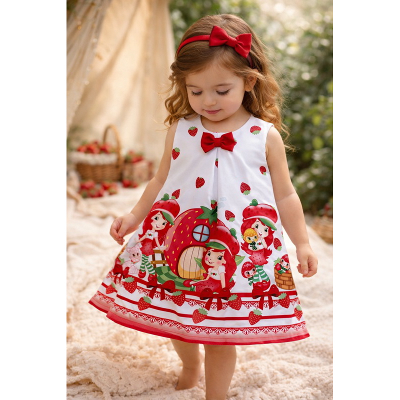 Vestido temático Moranguinho