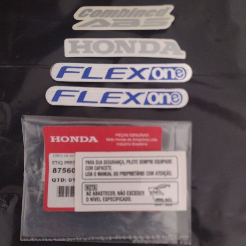 Adesivo Tanque Orig 1 Abs Prata 2 Flex One 1 Honda Xre 300