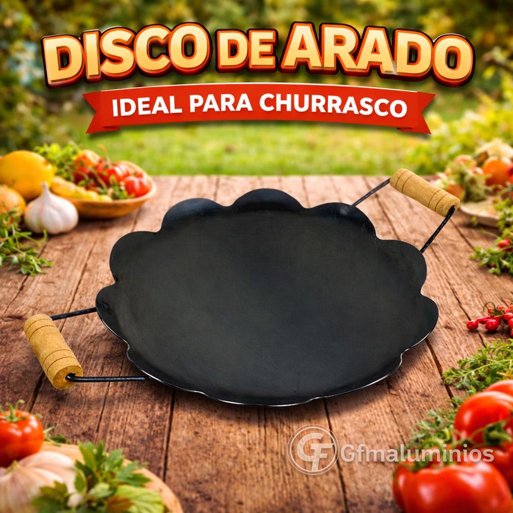Disco Grande 4 cm de PROFUNDIDADE Preta Chapa de Arado Frigideira Fritadeira 41 de Chapa