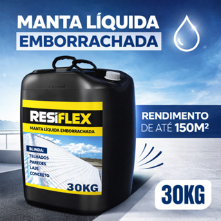 Manta Líquida Resiflex 30kg Vedação e Impermeabilização de Lajes em Oferta na Shopee