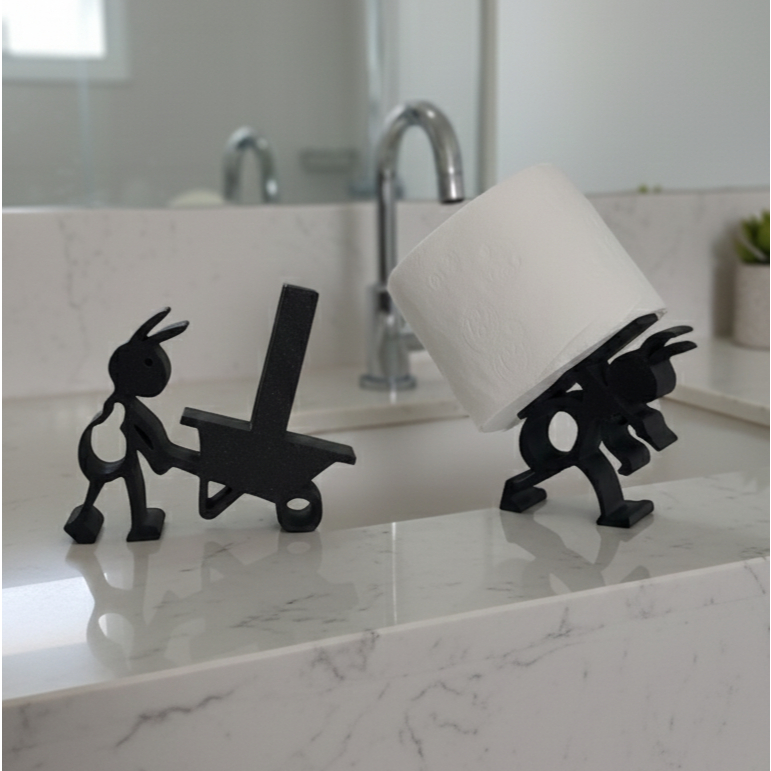 Suporte para Papel Higiênico Formigas | Design Criativo de Formiguinhas em Oferta na Shopee