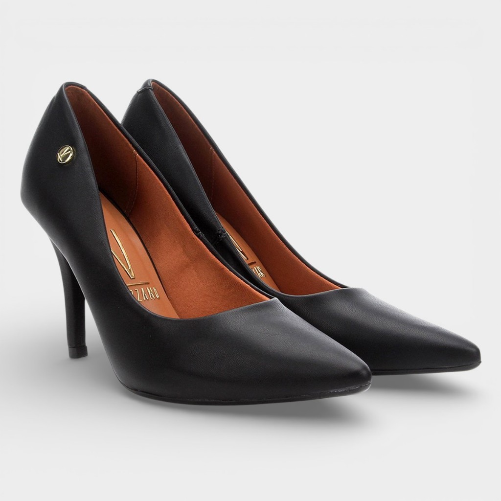 Scarpin Vizzano Pelica Fosco Salto Alto Feminino Conforto Feminino em Oferta na Shopee