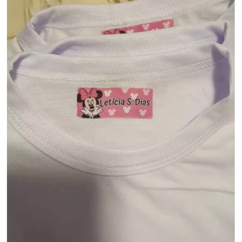 Etiqueta termocolante de roupa cola fácil com ferro de passar
