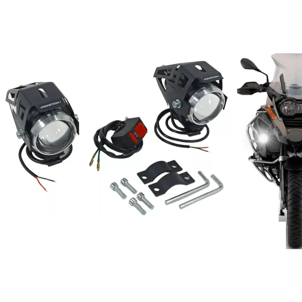 Farol (par) De milha Universal Honda Yamaha Suzuki bmw e outras alta qualidade magnetron Cod.9202