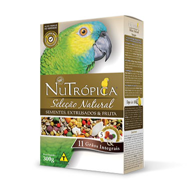 Ração 300g Super Premium Nutrópica Seleção Natural para Papagaios