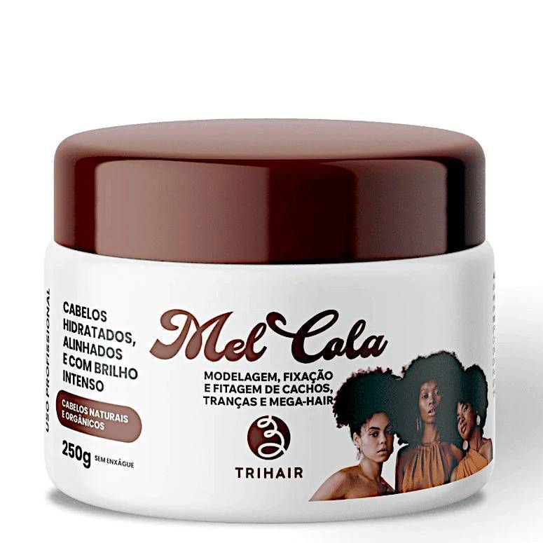 Mel Cola Trihair 250g - Mel Natural P/ Definição, Modelação e Fixação de Cachos - Cruelty Free