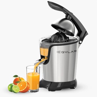 Espremedor de Frutas Elétrico Qylar Citrus 400W 620ML 110V ou 220V Aço Inox em Oferta na Shopee