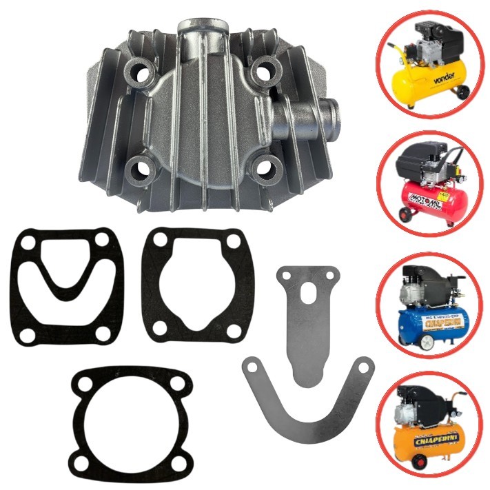 Kit Tampa Cilindro + Juntas + Palhetas Motocompressor MAM 7,4/CMI 7,6/8,7 MC 7,6