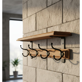 1 Unidade - Cabideiro Aparador com Gancho Duplo em Oferta na Shopee