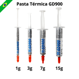 Pasta Térmica Prata GD900 Processador PS3 PS4 Pc Placa de Video Notebook 4,8W/MK 1g 3g 7g 15g em Oferta na Shopee
