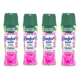 Odorizante De Roupas Comfort Boom Cristais Floral 4x 275g