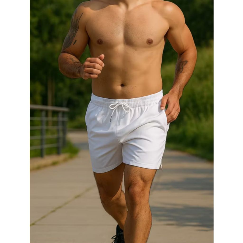Short Treino Corrida Academia Mauricinho Tactel com Elastano Carnaval Varias Cores