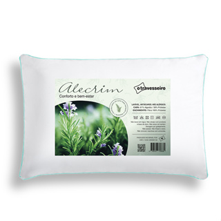 Travesseiro Com aromaterapia Alecrim Antialérgico Toque Macio Tecido Percal Hotel 5 Estrelas 50X70cm em Oferta na Shopee