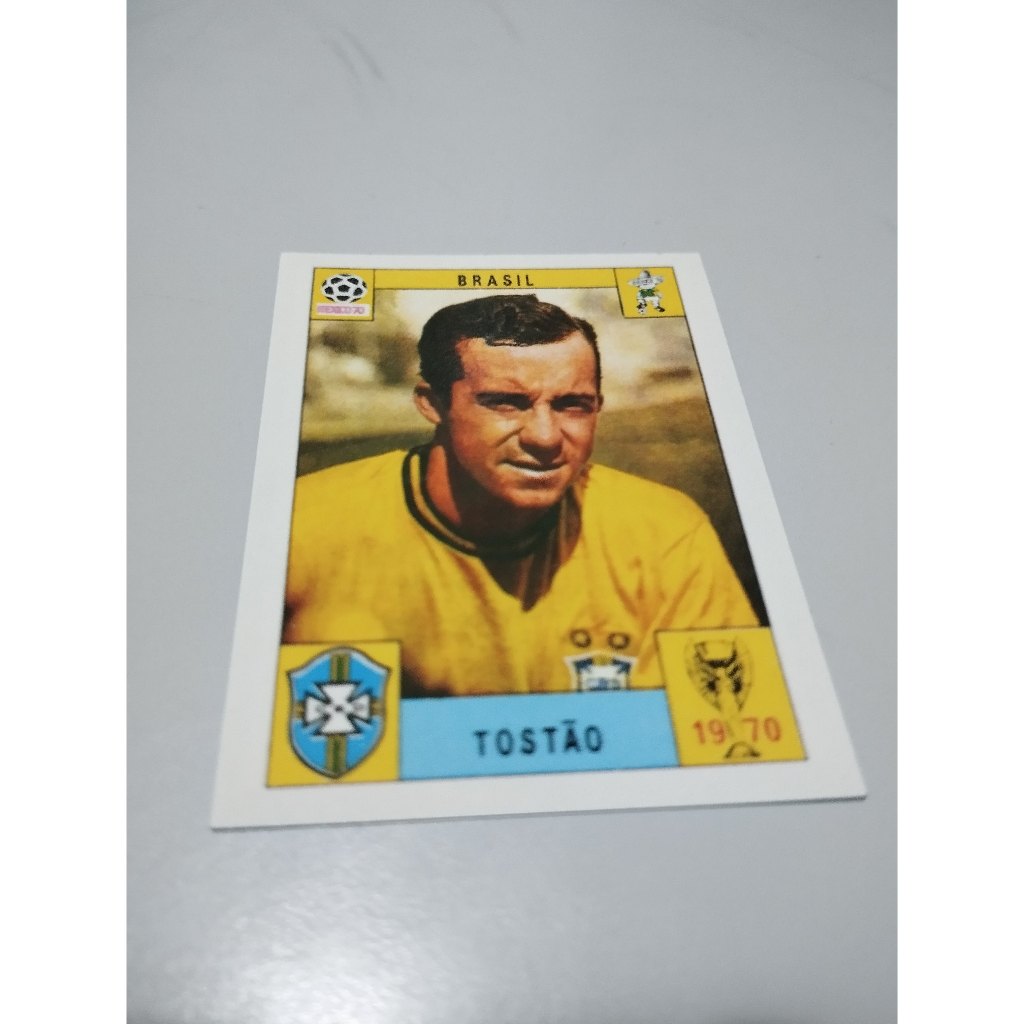FIGURINHA TOSTÃO JOGADOR SELEÇÃO BRASILEIRA COPA 1970 - BRASIL DE TODAS AS COPAS  FIGURINHAS PANINI