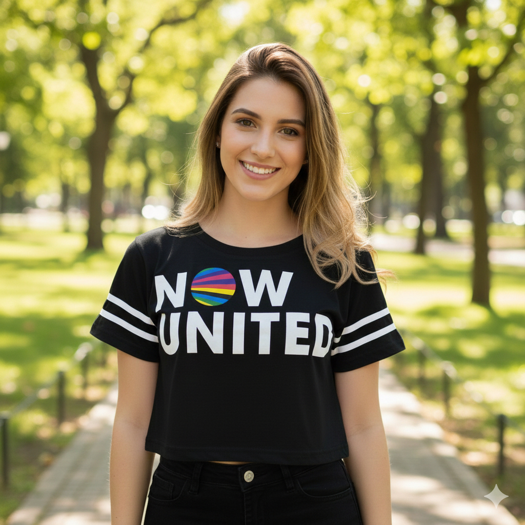 CAMISETA CAMISA CROPPED NOW UNITED FEMININO ALGODAO PROMOCAO