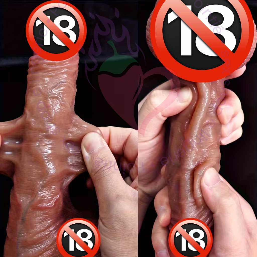 Pinto de Borracha Ultra Realista Macio 21x4 Cm Grande Grosso Vai e Vem Pênis Silicone Vibrador