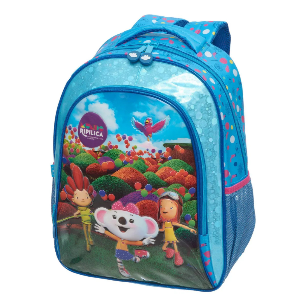 Mochila Lilica Ripilica Mundo Ripilica Céu Azul Azul