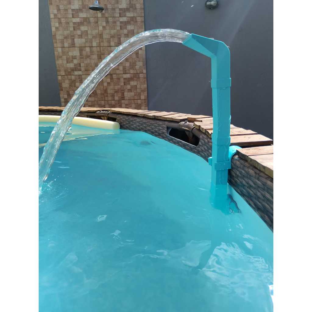 Cachoeira/ Cascata para Piscinas de Armação (Intex, Bestway, Marimex) Impressão 3D + BRINDE CONECTOR em Oferta na Shopee