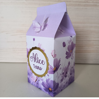 Caixinha Milk Jardim Encantado lilás para Festa Personalizada - jardim das borboletas jardi em Oferta na Shopee