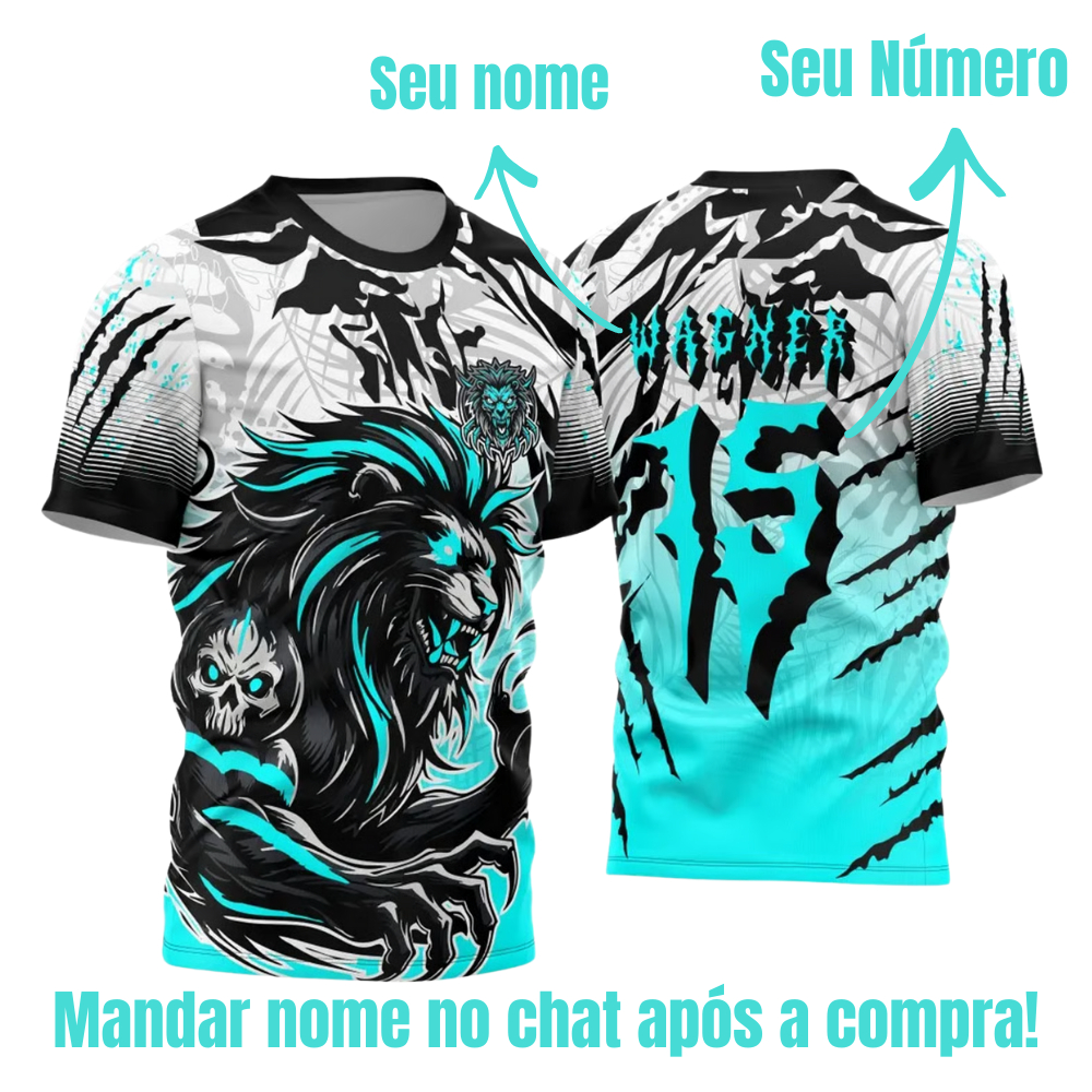 Camiseta Interclasse Personalizada Leão Escolar | Camisa de Time para Jogos Escolares