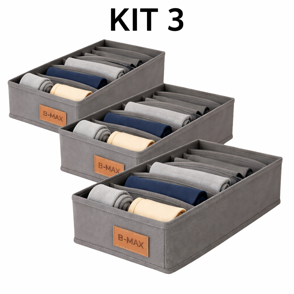 Kit 3 organizador de guarda-roupas dobrável colmeia organizadora para roupas intimas cuecas calcinhas meias