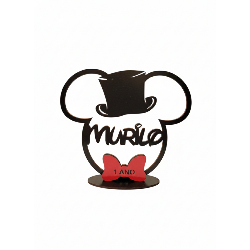 20 Centro de mesa do Mickey Circo - personalizado Com Nome em Oferta na Shopee