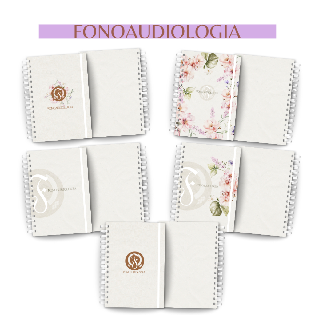 Caderno Personalizado Profissão Fonoaudiologia A5 | Nome na Capa, 100/200 Páginas, Presente Criativo e Exclusivo
