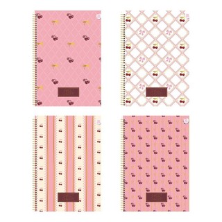 Caderno De 10 Materias 160 Folhas Sweet Cherry - Animativa Cor Capa 1 Caderno De 10 Materias 160 Folhas Sweet Cherry -