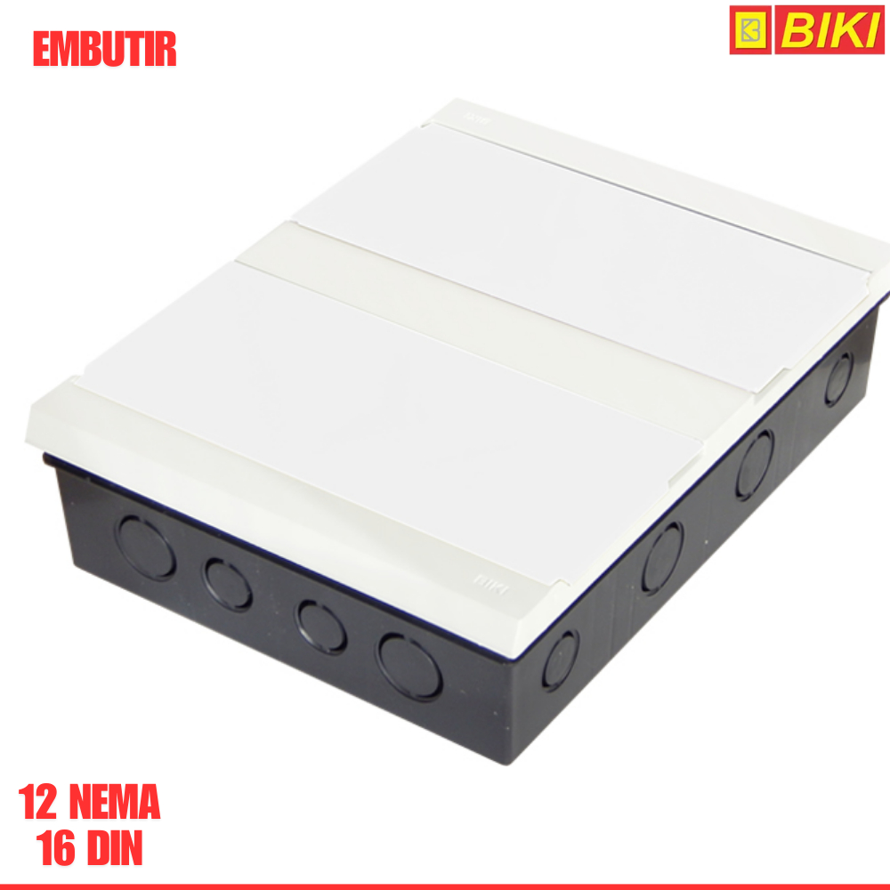 quadro distribuiçao embutir 12/16 disjuntores  chaves din biki