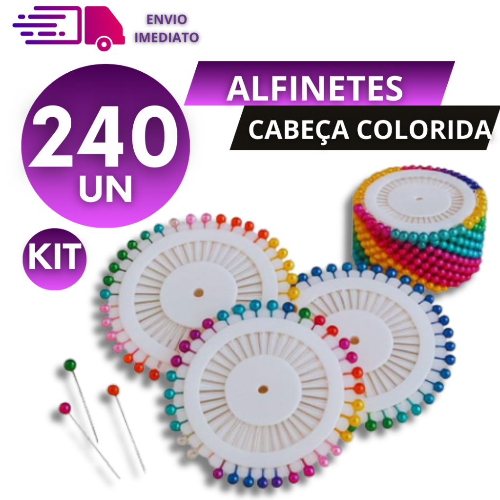 Alfinetes De Costura Cabeça Colorida Para Costura Patchwork Marcações Artesanatos. em Oferta na Shopee
