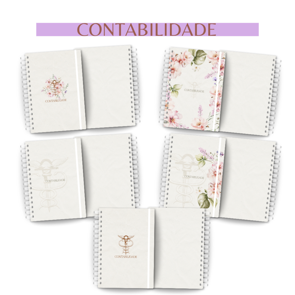 Caderno Personalizado Profissão Contabilidade A5 | Nome na Capa, 100/200 Páginas, Presente Criativo e Exclusivo
