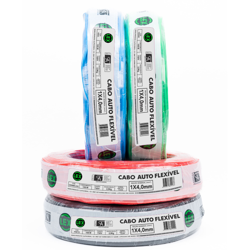 Fio Elétrico Cabo Flexível 4mm 50 Metros em Oferta na Shopee