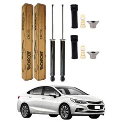 PAR AMORTECEDOR TRASEIRO CRUZE 2017 A 2020 MONROE + KIT
