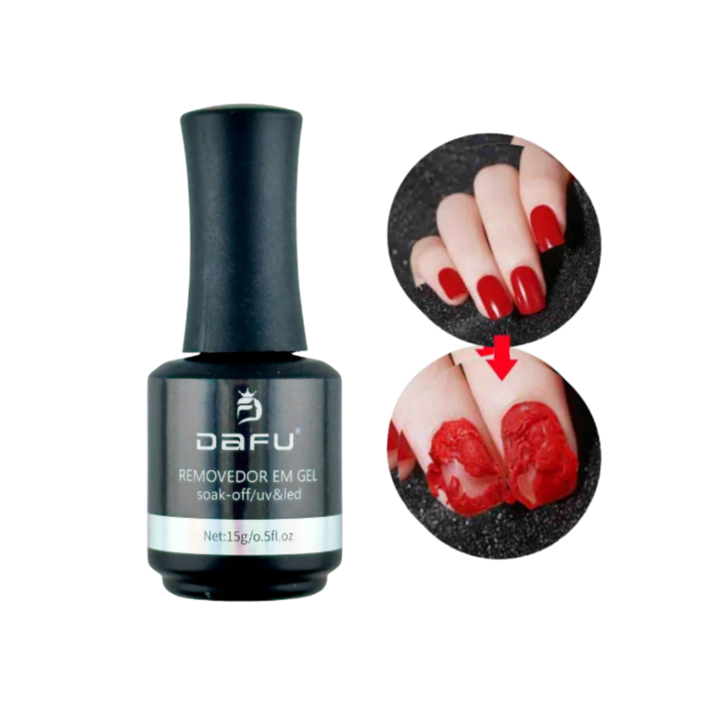 Removedor Esmalte em Gel 15ml Dafu Alongamento Blindagens