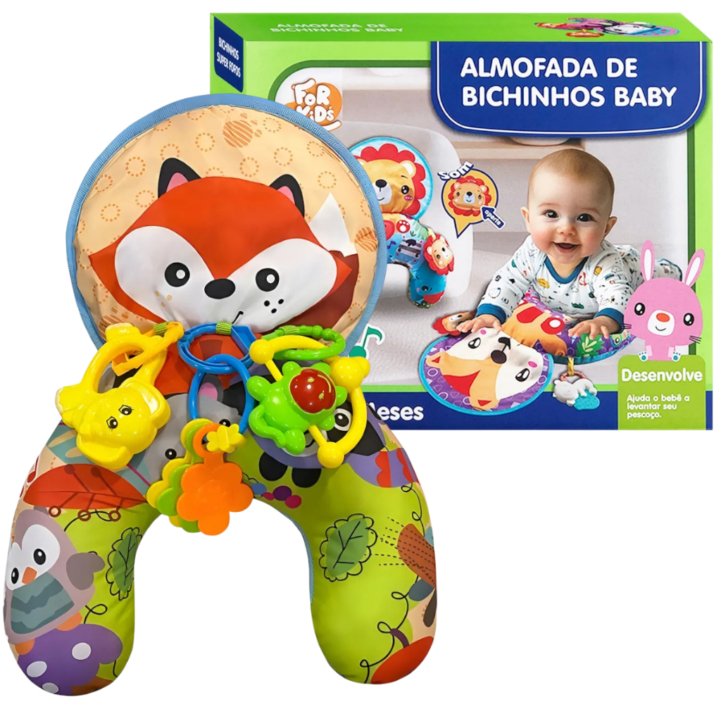 Almofada Conforto Brinquedo Educativo Almofadinha Infantil para Bebê Confortável e Seguro