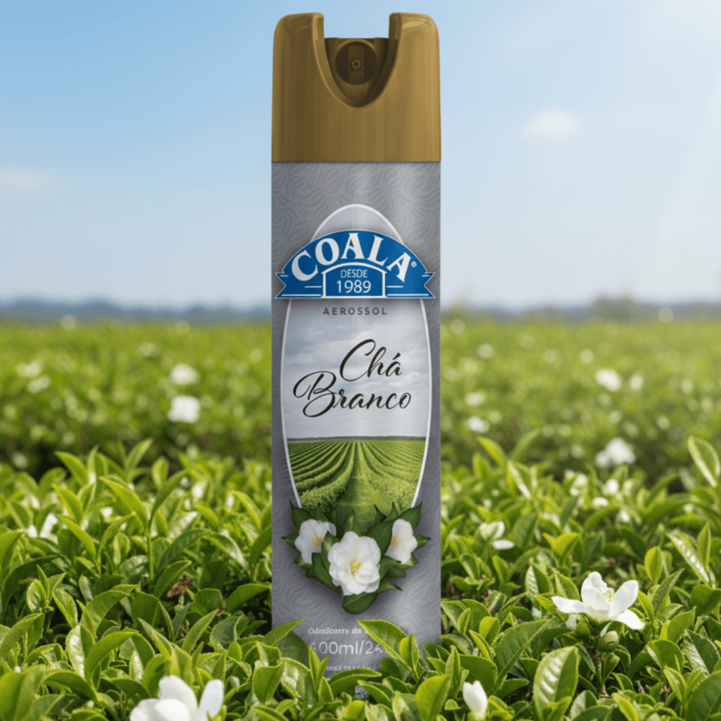 Kit Coala com 2 Odorizantes Aerossol 400ml Chá Branco Ideal para Ambientes Internos