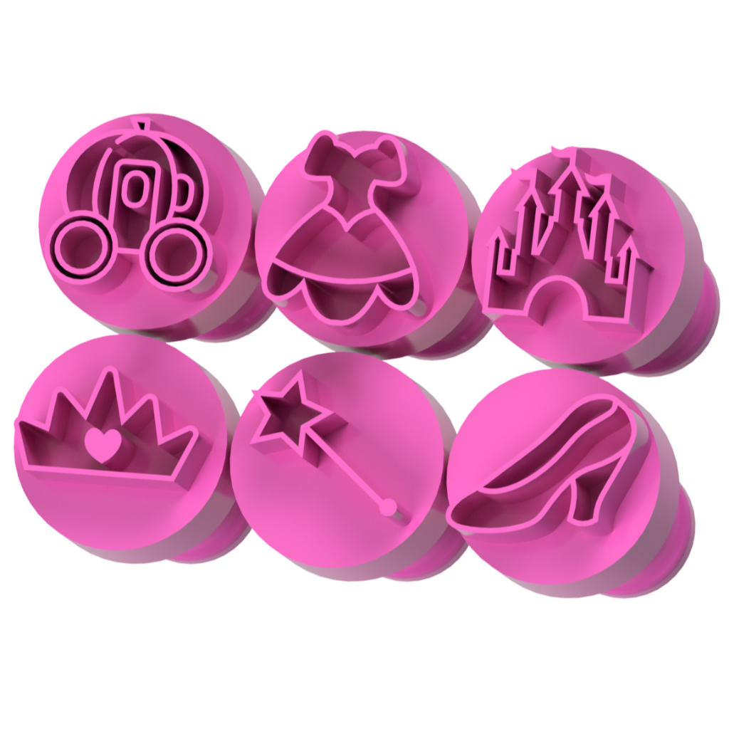 Carimbos para Doces Brigadeiro - Princesa Cinderela