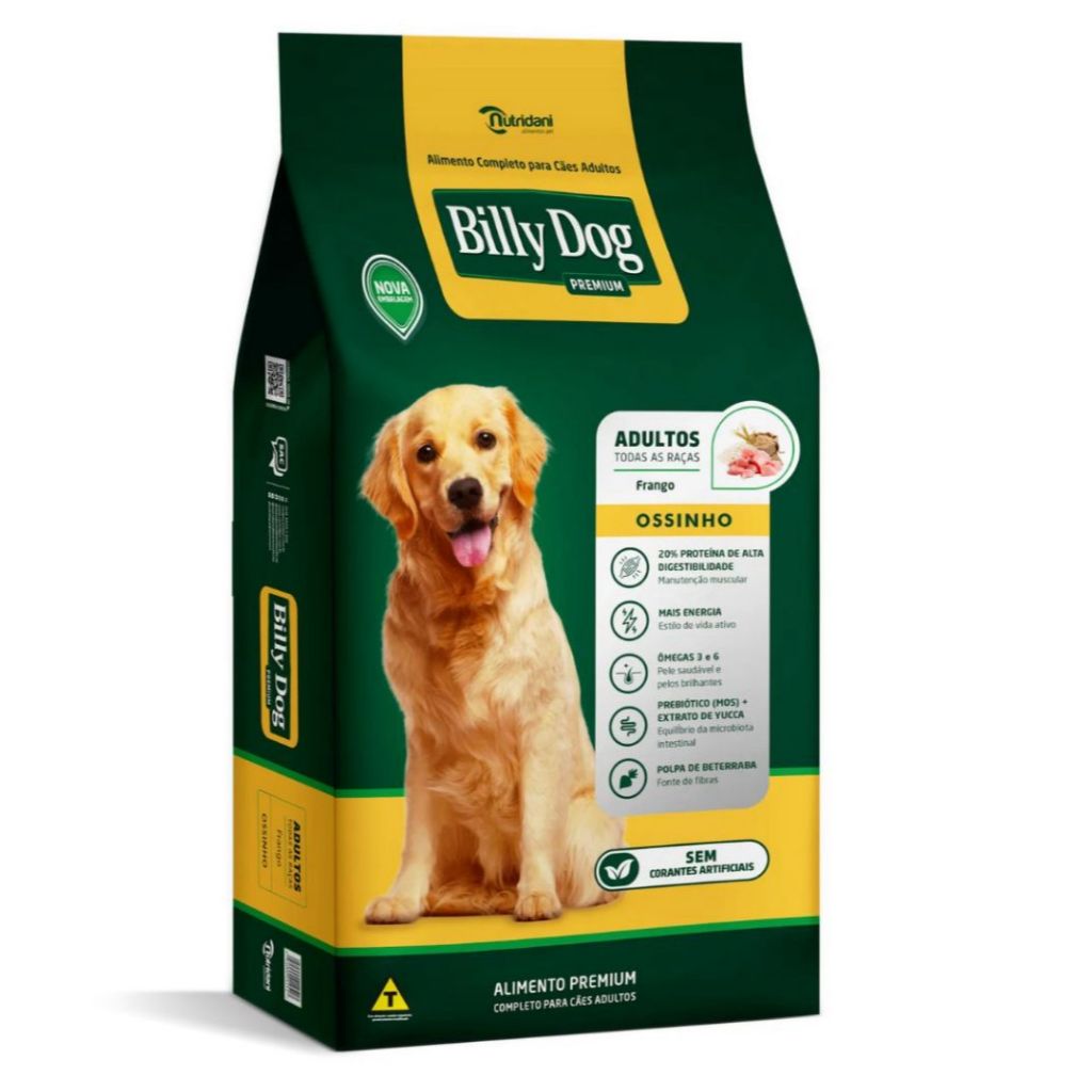 Ração Billy Dog premium OSSINHO FRANGO 25kg em Oferta na Shopee