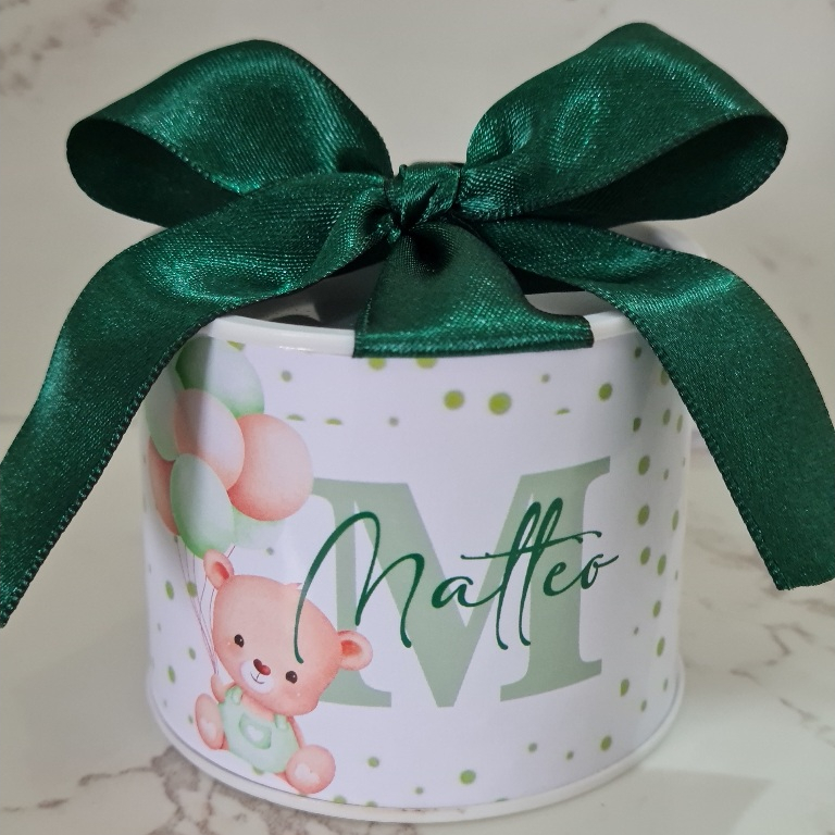 Kit Tubolatas Personalizadas CHA DE BEBÊ URSO | Lembrancinha Maternidade | Aniversário | Chá de Bebê | 5x6 - Vários tema